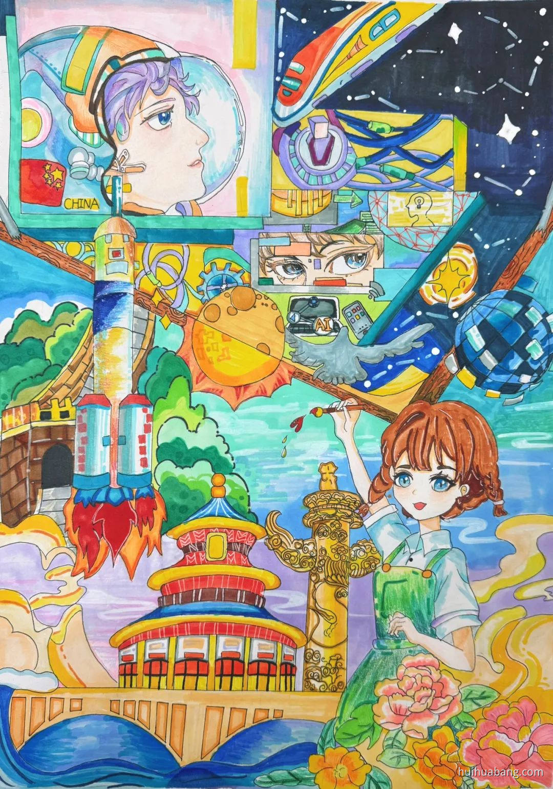 绘中国风展美丽中国绘画精选（8张）-绘画帮