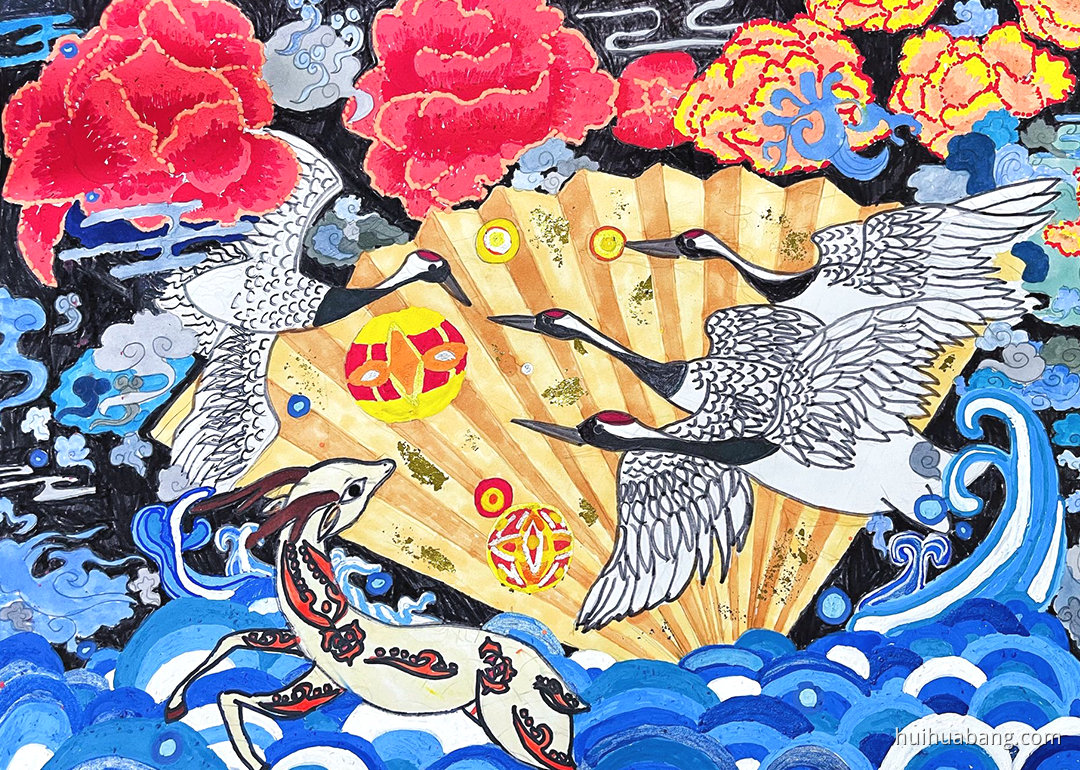 爱我中华“中国风”绘画一等奖（5张）-绘画帮