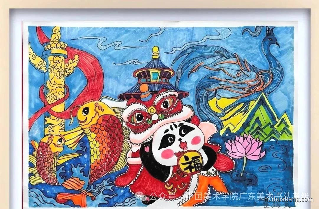 彩绘 書畫 中国美術 执笔山前坐， 风吹百合香。 一缕炉烟袅， 洗净凡尘乐逍遥