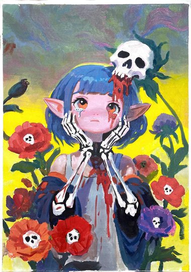 "毒品如刀，斩断前程"626禁毒日儿童画（7张）
