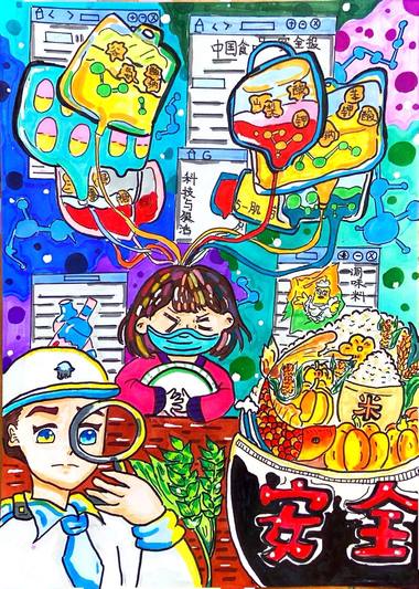食以安为先 食品安全儿童画欣赏