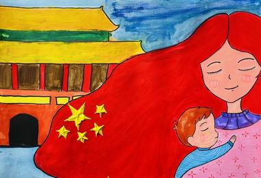 关于“国庆节”的儿童画怎么画漂亮